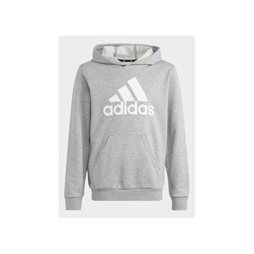 adidas Bluza Big Logo Essentials IC6835 Szary Regular Fit ze sklepu MODIVO w kategorii Bluzy chłopięce - zdjęcie 168510513