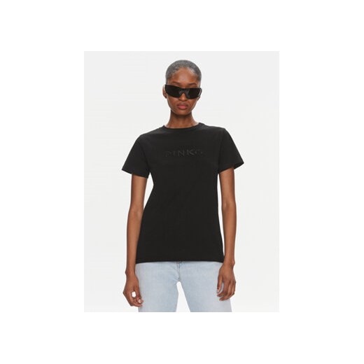 Pinko T-Shirt Start 101752 A1NW Czarny Regular Fit ze sklepu MODIVO w kategorii Bluzki damskie - zdjęcie 168510630