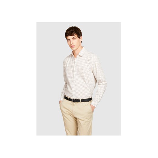 Sisley Koszula 5PFRSQ02D Beżowy Regular Fit ze sklepu MODIVO w kategorii Koszule męskie - zdjęcie 168510694