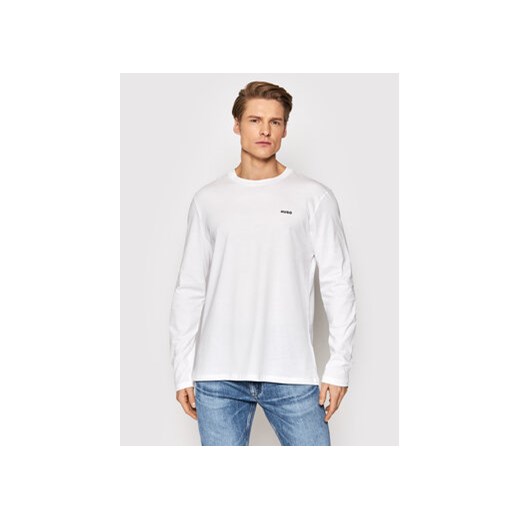 Hugo Longsleeve Derol222 50466159 Biały Regular Fit ze sklepu MODIVO w kategorii T-shirty męskie - zdjęcie 168510721