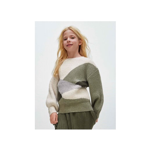 Mayoral Sweter 7.306 Zielony Regular Fit ze sklepu MODIVO w kategorii Swetry dziewczęce - zdjęcie 168510774