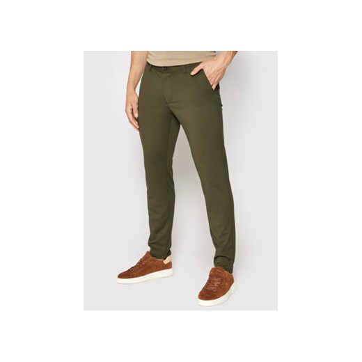 Only & Sons Chinosy Mark 22010209 Zielony Slim Fit ze sklepu MODIVO w kategorii Spodnie męskie - zdjęcie 168510963