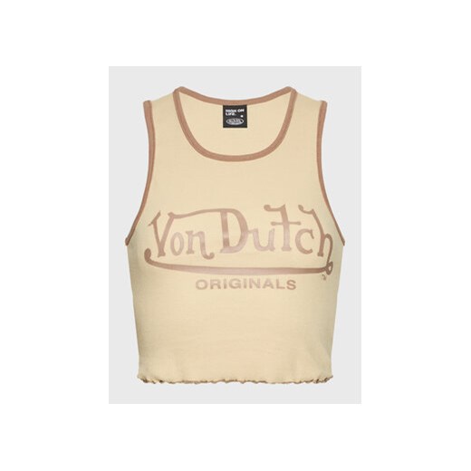 Von Dutch Top Ashley 6 231 045 Beżowy Slim Fit ze sklepu MODIVO w kategorii Bluzki damskie - zdjęcie 168510994