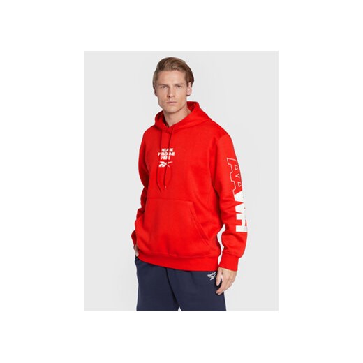 Reebok Bluza Classics Football Energy HG1606 Czerwony Loose Fit ze sklepu MODIVO w kategorii Bluzy męskie - zdjęcie 168511114