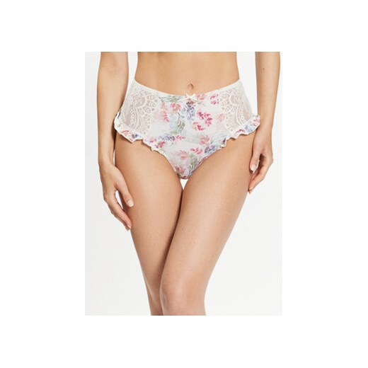 Emporio Armani Underwear Figi brazylijskie z wysokim stanem 164653 3R212 99110 Écru ze sklepu MODIVO w kategorii Majtki damskie - zdjęcie 168511212