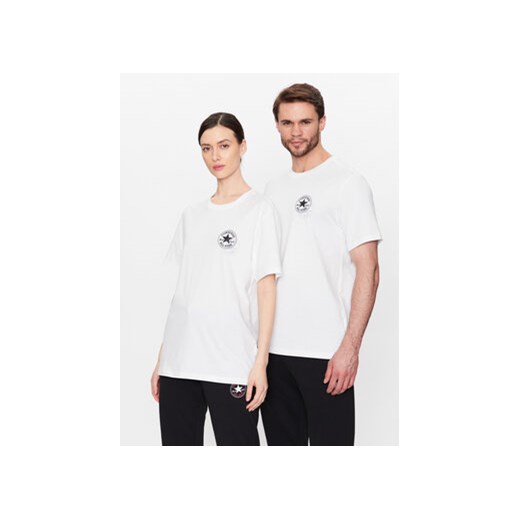 Converse T-Shirt Unisex Go-To All Star Patch 10025072-A02 Biały Regular Fit ze sklepu MODIVO w kategorii Bluzki damskie - zdjęcie 168511223
