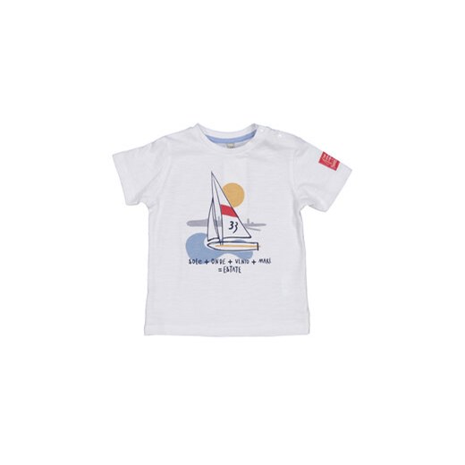 Birba Trybeyond T-Shirt 999 64098 00 D Biały Regular Fit ze sklepu MODIVO w kategorii T-shirty chłopięce - zdjęcie 168511664