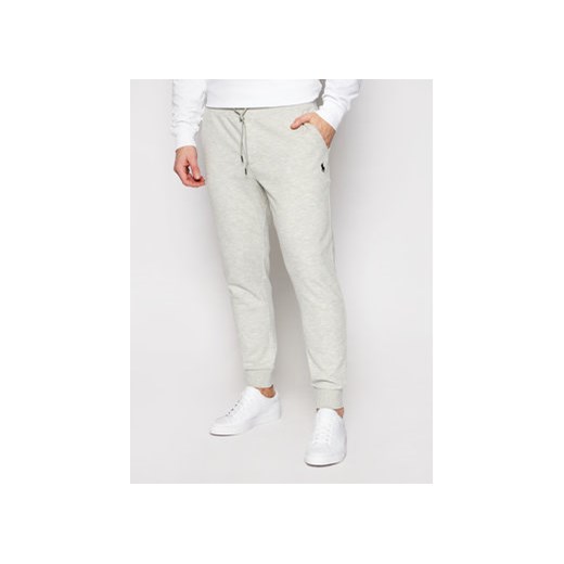 Polo Ralph Lauren Spodnie dresowe Core Replen 710652314013 Szary Regular Fit ze sklepu MODIVO w kategorii Spodnie męskie - zdjęcie 168511893