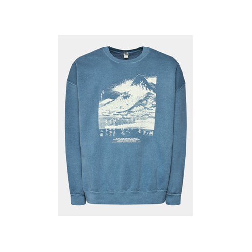 BDG Urban Outfitters Bluza Asui Hokusai Sweat 77393916 Niebieski Regular Fit ze sklepu MODIVO w kategorii Bluzy męskie - zdjęcie 168512233