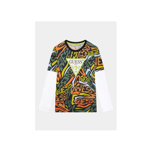 Guess Bluzka L3YI03 K8HM3 Kolorowy Regular Fit ze sklepu MODIVO w kategorii T-shirty chłopięce - zdjęcie 168512454