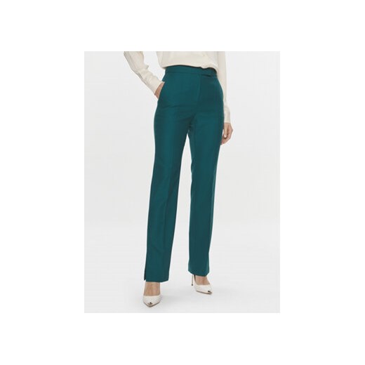 Boss Spodnie materiałowe Teana1 50509118 Zielony Slim Fit ze sklepu MODIVO w kategorii Spodnie damskie - zdjęcie 168513404