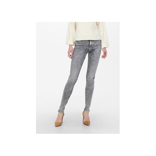 ONLY Jeansy 15245366 Szary Skinny Fit ze sklepu MODIVO w kategorii Jeansy damskie - zdjęcie 168513540