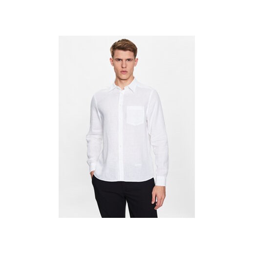 J.Lindeberg Koszula Clean FMST07687 Biały Slim Fit ze sklepu MODIVO w kategorii Koszule męskie - zdjęcie 168513743