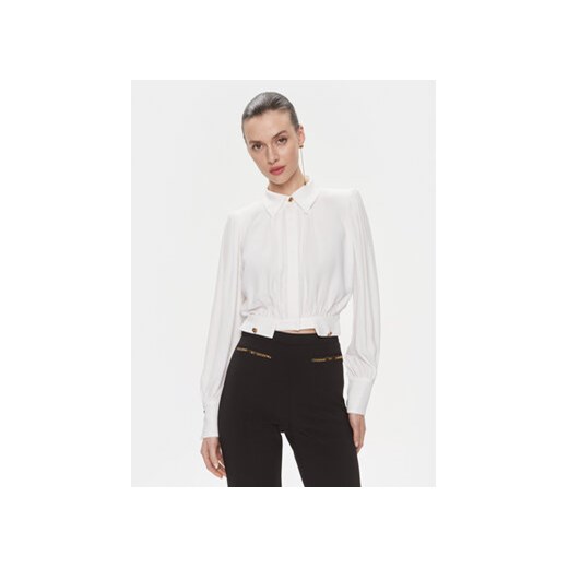 Elisabetta Franchi Koszula CA-T25-41E2-V350 Biały Regular Fit ze sklepu MODIVO w kategorii Koszule damskie - zdjęcie 168513783
