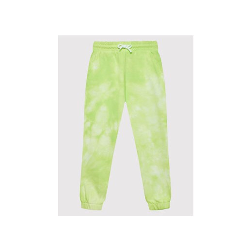 United Colors Of Benetton Spodnie dresowe 3EM5CF00J Zielony Regular Fit ze sklepu MODIVO w kategorii Spodnie dziewczęce - zdjęcie 168513933