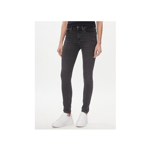 Tommy Hilfiger Jeansy Como WW0WW40624 Szary Skinny Fit ze sklepu MODIVO w kategorii Jeansy damskie - zdjęcie 168514570