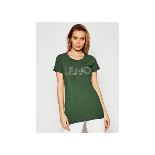 Liu Jo Beachwear T-Shirt VA1100 J5003 Zielony Regular Fit ze sklepu MODIVO w kategorii Bluzki damskie - zdjęcie 168514580