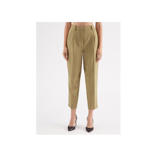 Bruuns Bazaar Spodnie materiałowe Cindy BBW2393 Zielony Loose Fit ze sklepu MODIVO w kategorii Spodnie damskie - zdjęcie 168514684
