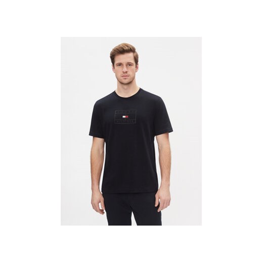Tommy Hilfiger T-Shirt Big Graphic S/S Tee MW0MW34204 Granatowy Regular Fit ze sklepu MODIVO w kategorii T-shirty męskie - zdjęcie 168514773
