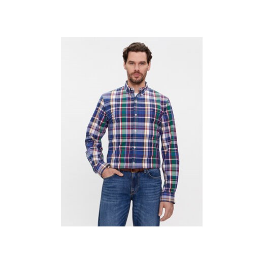 Polo Ralph Lauren Koszula 710938011001 Niebieski Slim Fit ze sklepu MODIVO w kategorii Koszule męskie - zdjęcie 168514974
