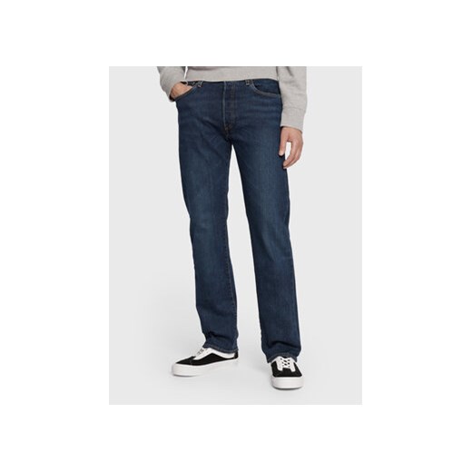 Levi's® Jeansy 501® 00501-3199 Granatowy Straight Leg ze sklepu MODIVO w kategorii Jeansy męskie - zdjęcie 168515380