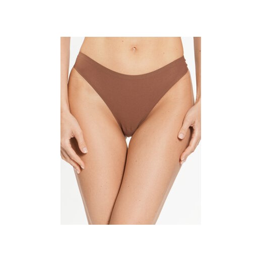 Chantelle Stringi Soft Stretch C26490 Brązowy ze sklepu MODIVO w kategorii Majtki damskie - zdjęcie 168516522