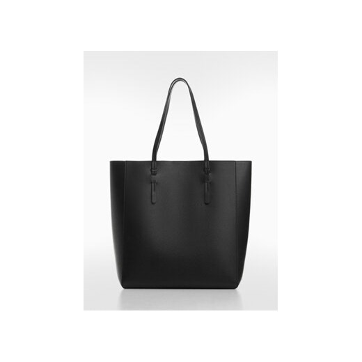Mango Torebka Peonia 67050476 Czarny ze sklepu MODIVO w kategorii Torby Shopper bag - zdjęcie 168516524