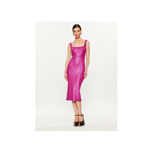Pinko Sukienka dzianinowa Costina 102211 A1BF Różowy Slim Fit ze sklepu MODIVO w kategorii Sukienki - zdjęcie 168516764
