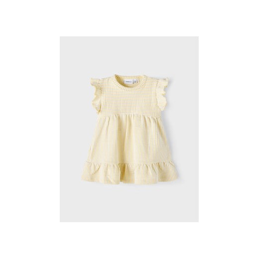 NAME IT Sukienka 13217396 Żółty Regular Fit ze sklepu MODIVO w kategorii Sukienki niemowlęce - zdjęcie 168516823