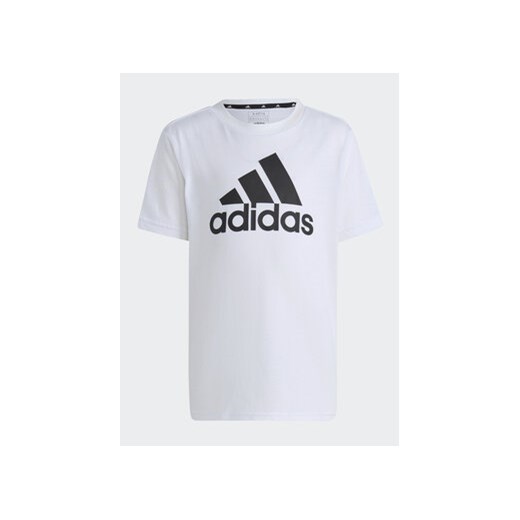 adidas T-Shirt Essentials Logo T-Shirt IC3830 Biały Regular Fit ze sklepu MODIVO w kategorii T-shirty chłopięce - zdjęcie 168516931