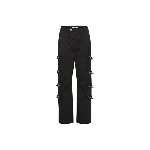 Gestuz Spodnie materiałowe 10908260 Czarny Regular Fit ze sklepu MODIVO w kategorii Spodnie damskie - zdjęcie 168517084