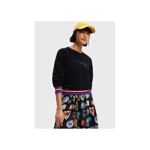Desigual Sweter Mara 22WWJF15 Czarny Regular Fit Desigual XL MODIVO okazja