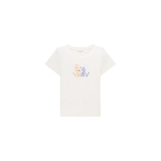 Tom Tailor T-Shirt 1035155 Biały Regular Fit ze sklepu MODIVO w kategorii Bluzki dziewczęce - zdjęcie 168517433