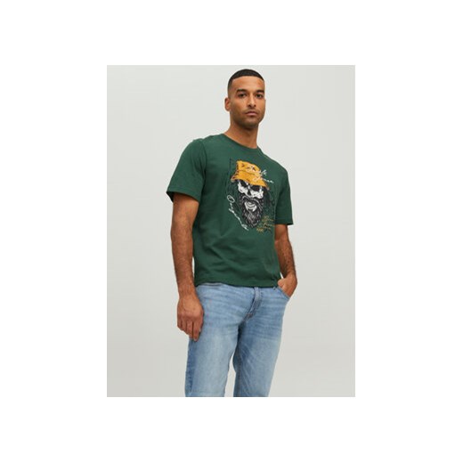 Jack&Jones T-Shirt Roxbury 12227779 Zielony Regular Fit ze sklepu MODIVO w kategorii T-shirty męskie - zdjęcie 168517441