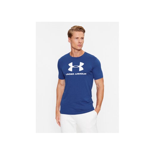 Under Armour T-Shirt Ua Sportstyle Logo Ss 1329590 Niebieski Loose Fit ze sklepu MODIVO w kategorii T-shirty męskie - zdjęcie 168517671