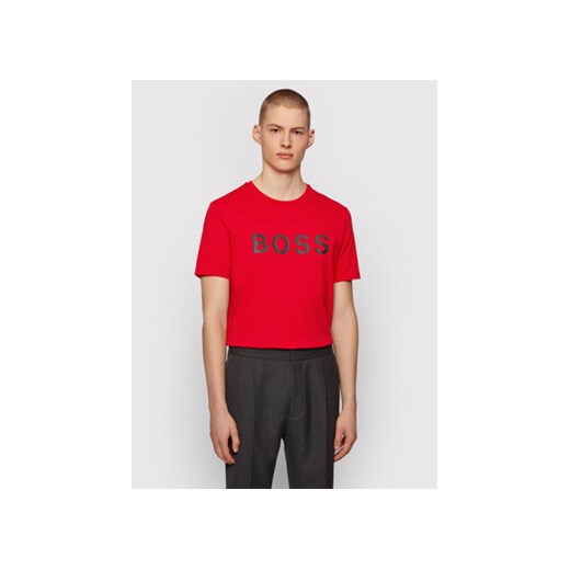 Boss T-Shirt Tiburt 50430889 Czerwony Regular Fit ze sklepu MODIVO w kategorii T-shirty męskie - zdjęcie 168517753