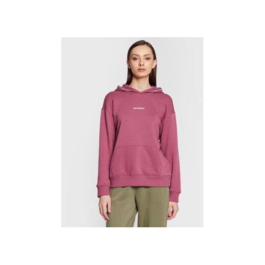 New Balance Bluza WT23516 Różowy Oversize ze sklepu MODIVO w kategorii Bluzy damskie - zdjęcie 168518053