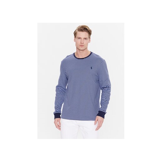 Polo Ralph Lauren Longsleeve 710886853004 Niebieski Slim Fit ze sklepu MODIVO w kategorii T-shirty męskie - zdjęcie 168518183