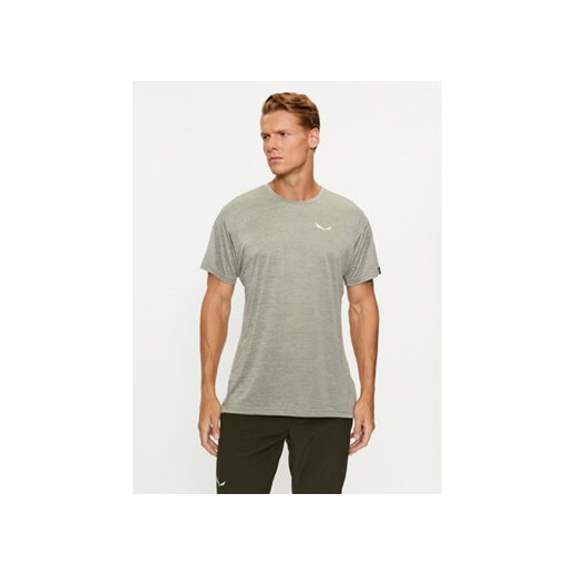 Salewa Koszulka techniczna 026537 Zielony Regular Fit ze sklepu MODIVO w kategorii T-shirty męskie - zdjęcie 168518252