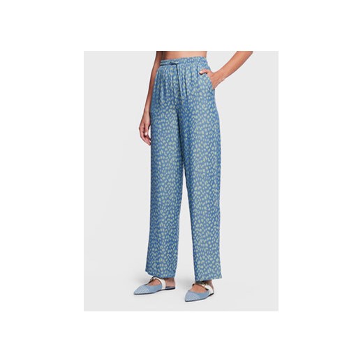 Silvian Heach Spodnie materiałowe GPP23483PA Niebieski Relaxed Fit ze sklepu MODIVO w kategorii Spodnie damskie - zdjęcie 168518293