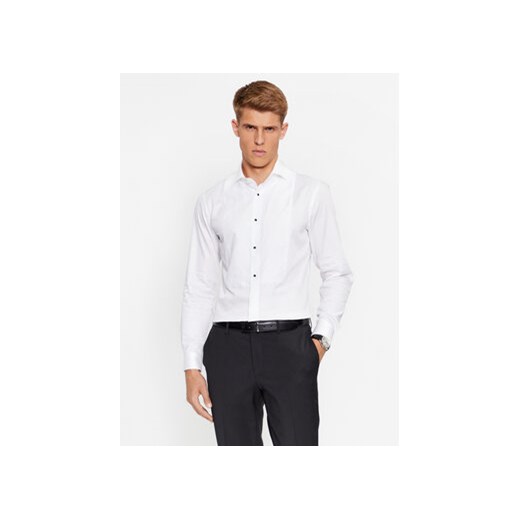 Boss Koszula H-Hank-Tux3-231 50503261 Biały Slim Fit ze sklepu MODIVO w kategorii Koszule męskie - zdjęcie 168518333