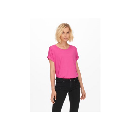 ONLY T-Shirt 15106662 Różowy Regular Fit ze sklepu MODIVO w kategorii Bluzki damskie - zdjęcie 168518642