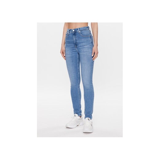 Calvin Klein Jeans Jeansy J20J220626 Niebieski Skinny Fit ze sklepu MODIVO w kategorii Jeansy damskie - zdjęcie 168518791