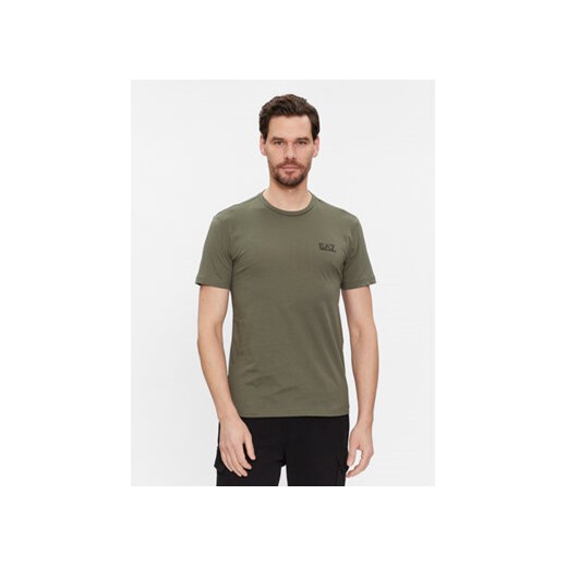 EA7 Emporio Armani T-Shirt 8NPT51 PJM9Z 1846 Zielony Regular Fit ze sklepu MODIVO w kategorii T-shirty męskie - zdjęcie 168518843