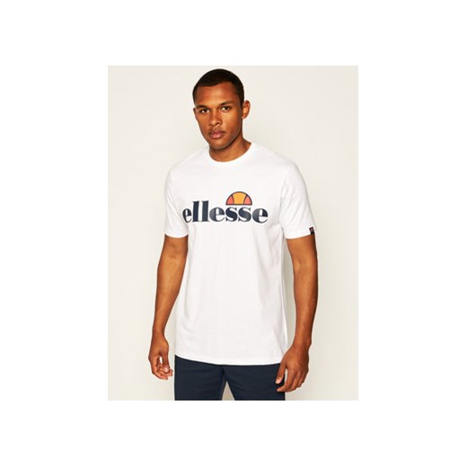 Ellesse T-Shirt Sl Prado Tee SHC07405 Biały Regular Fit ze sklepu MODIVO w kategorii T-shirty męskie - zdjęcie 168519104