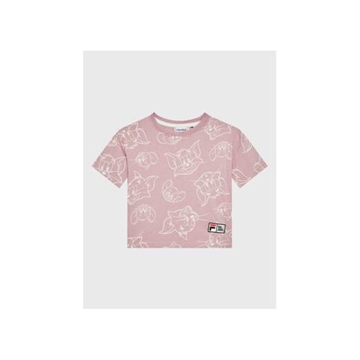 Fila T-Shirt Tver 771170 Różowy Relaxed Fit ze sklepu MODIVO w kategorii Bluzki dziewczęce - zdjęcie 168519181