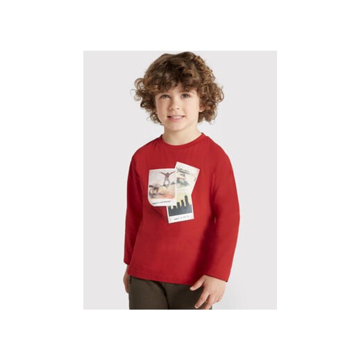 Mayoral Bluzka 4022 Czerwony Regular Fit ze sklepu MODIVO w kategorii T-shirty chłopięce - zdjęcie 168519210