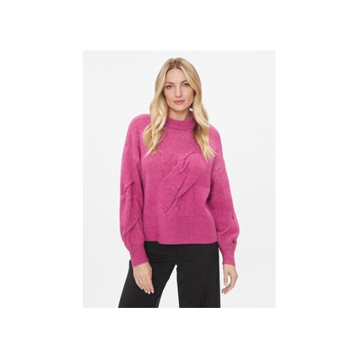 YAS Sweter 26031213 Różowy Regular Fit ze sklepu MODIVO w kategorii Swetry damskie - zdjęcie 168519430