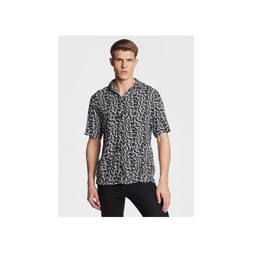 Calvin Klein Swimwear Koszula Resort KM0KM00854 Czarny Regular Fit ze sklepu MODIVO w kategorii Koszule męskie - zdjęcie 168519433