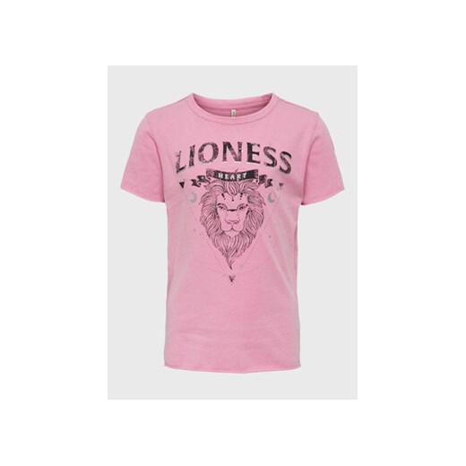 Kids ONLY T-Shirt Lucy 15279261 Różowy Regular Fit ze sklepu MODIVO w kategorii Bluzki dziewczęce - zdjęcie 168519570